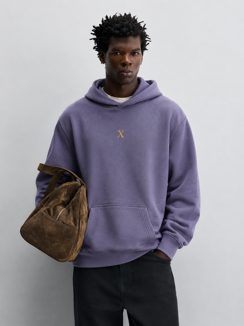 Hoodie D&SxPARIS Kaki - Hoodie oversize premium velours bouclé earth tones Paris